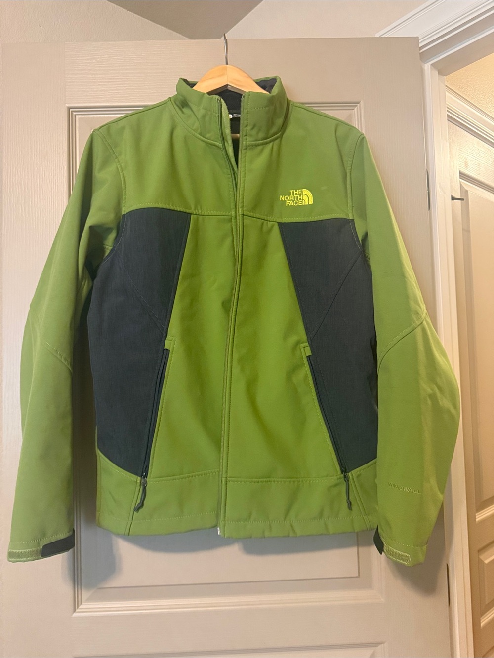 The North Face Green and Dark Gray Performance Softshell Jacket